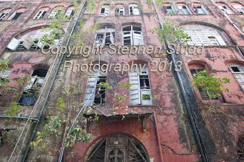 Old colonial building in Yangon, Myanmar, (Burma), still in use