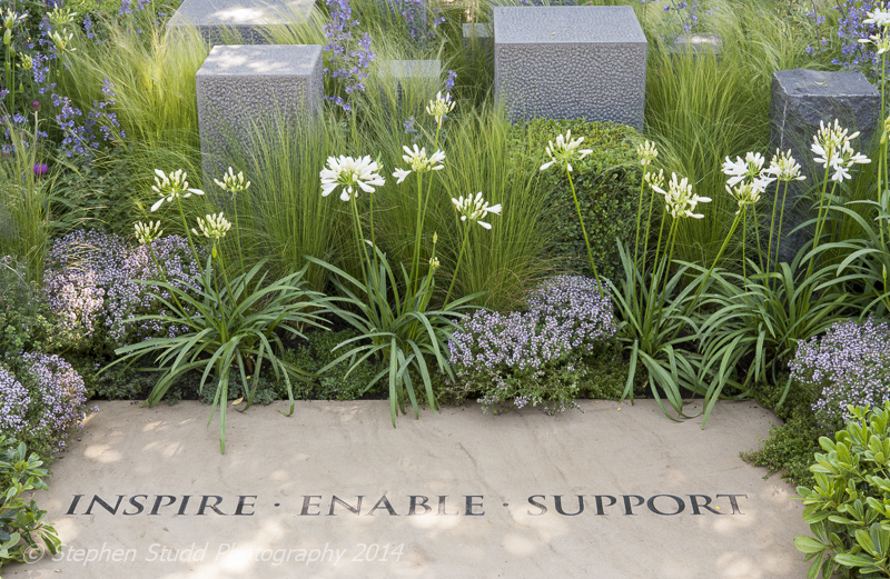 Chelsea RHS Flower Show 2014 - Hope on the Horizon Garden - Designer Matt Keightley -   Sponsors - David Brownlow Charitable Foundation for Help for Heroes