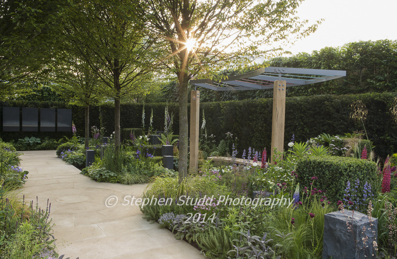 Chelsea RHS Flower Show 2014 - Hope on the Horizon Garden - Designer Matt Keightley -   Sponsors - David Brownlow Charitable Foundation for Help for Heroes