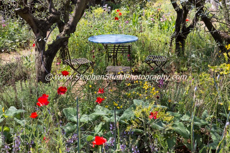 RHS Chelsea flower show 2015 L'Occitaine: A Perfumers Garden in Grasse – Designer James Basson - Sponsor – L'Occitaine UK Ltd - awarded